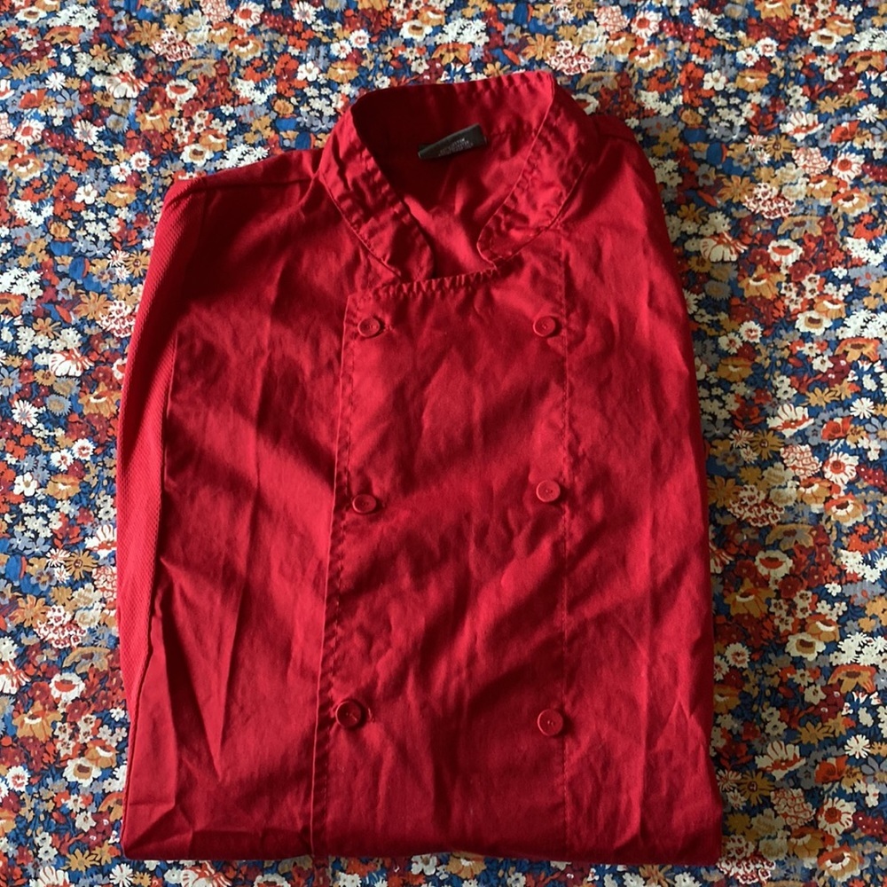 Chef Code Large red button down Shirt - Picture 12 of 16